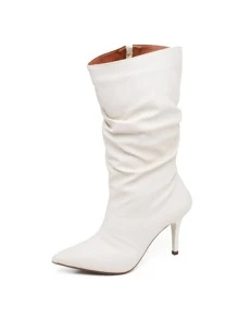 Women Fashion Boots - White - View 4
