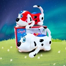 Juguete electrónico de perro dálmata con luz para niños y niñas perro piruetas - Rojo - Ver 1