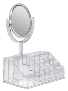 Organizador De Maquillaje Con Espejo - transparente - Ver 2
