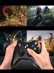 Control Gamepad Inalambrico Compatible Con Consola 360 - Negro - Ver 3