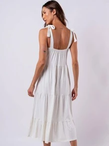 Women Dresses - 白色 - 查看 3