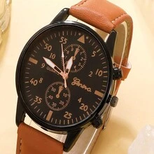 Set Reloj Caballero  Cafe Con Set Pulseras - Café - Ver 2