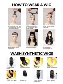 One Piece Synthetic Ponytail Extensions Boxing Braids Wrap Around Chignon Tail With Rubber Band Hair Ring 20 Inch Braid(BLACK) - Black - View 5