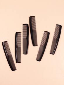 6 件套口袋大小的塑料细齿发梳套装，男女适用，适合所有发质和旅行发刷、发刷、梳子、美发工具、理发沙龙美容旅行必需品的美发产品和配件、返校、旅行度假必需品、女士发饰、刷子、发刷、边缘刷、刷头发、发梳、梳头发、顺发刷、球刷、迷你发刷、发刷套装、木梳、梳子、光滑后刷、发刷、边缘刷、刷头发、发梳、发刷套装、梳头发、迷你发刷、顺发刷、美发产品、美发工具、美发用品、护发、卷发刷、理发师、理发配件、美发设备、旅行必需品、旅行必需品、发型、美发 - 黑色 - 查看 5