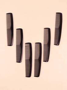 6 件套口袋大小的塑料细齿发梳套装，男女适用，适合所有发质和旅行发刷、发刷、梳子、美发工具、理发沙龙美容旅行必需品的美发产品和配件、返校、旅行度假必需品、女士发饰、刷子、发刷、边缘刷、刷头发、发梳、梳头发、顺发刷、球刷、迷你发刷、发刷套装、木梳、梳子、光滑后刷、发刷、边缘刷、刷头发、发梳、发刷套装、梳头发、迷你发刷、顺发刷、美发产品、美发工具、美发用品、护发、卷发刷、理发师、理发配件、美发设备、旅行必需品、旅行必需品、发型、美发 - 黑色 - 查看 4
