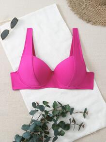 New Arrival Plus Size Swimwear Bikini Top Summer - Hot Pink - View 1