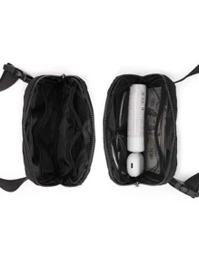 1 Pc Solid Color Waist Bag With Adjustable Strap, Waterproof OutdoorSport Crossbody Bag Chest Bag Waist Bag, Simple Durable CrossbodyBag,Fashionable Versatile Bag For Men And Women ,Versatile For Travel & Outdoor Activities