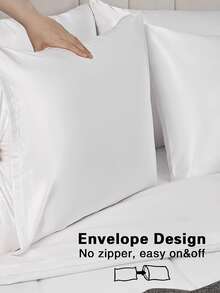 絲綢般的枕套,床上用品,超細纖維,香檳色顏色,柔軟的和舒服的,適用於你的睡