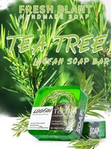 1 pieza árbol de té Aceite eliminación hecho a mano Jabón - Verde - Ver 1
