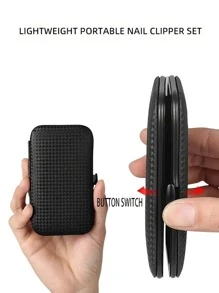 指甲剪7入組/套黑色指甲刀指甲刀美妝指甲修指甲美甲成年人家用指甲剪工具 - 黑色 - 查看 5