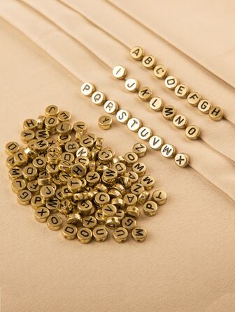 200pcs Letter Detail DIY Bead