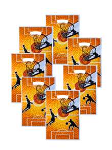 10件/30件/50件/100件篮球扣篮主题派对节日生日礼品袋、礼品包装袋、手提袋、储物袋