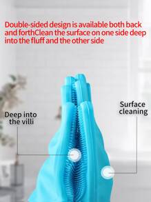 1pair Pet Shower Gloves - Green - View 6