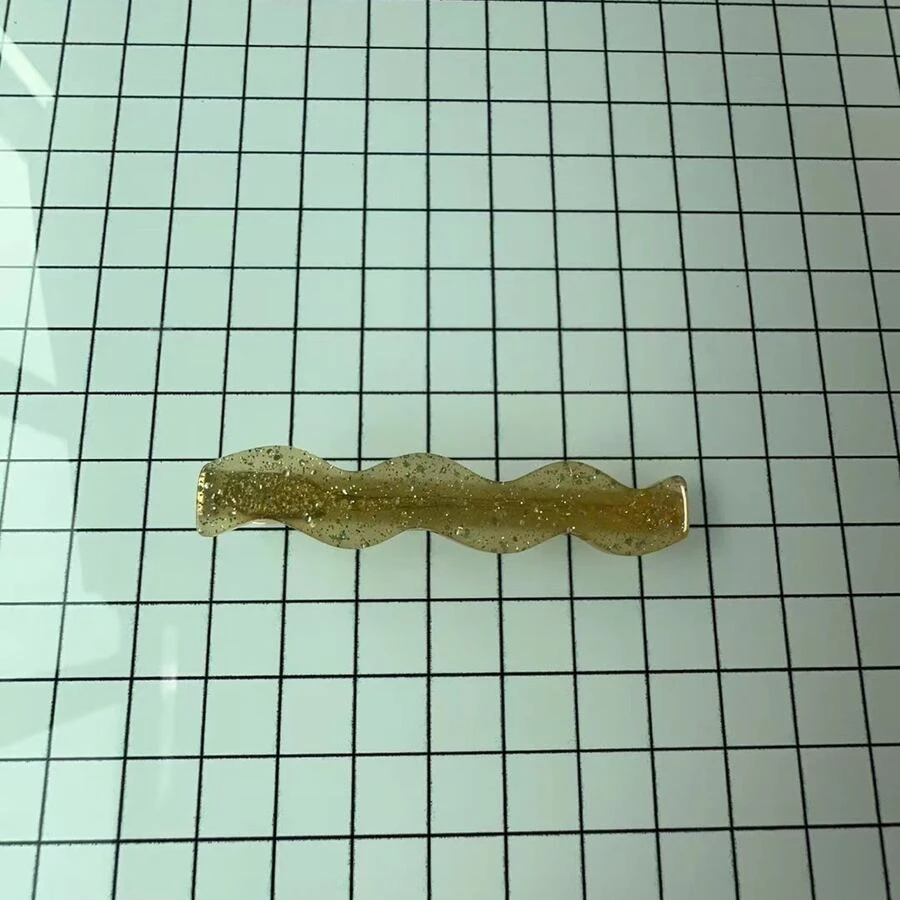 Korean Style Transparent Wave Shaped Alligator Hair Clip For Bangs