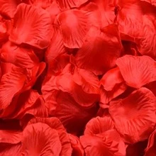 1000片/袋模擬玫瑰花瓣,適用於婚禮裝飾、求婚、情人節、浪漫客房佈置