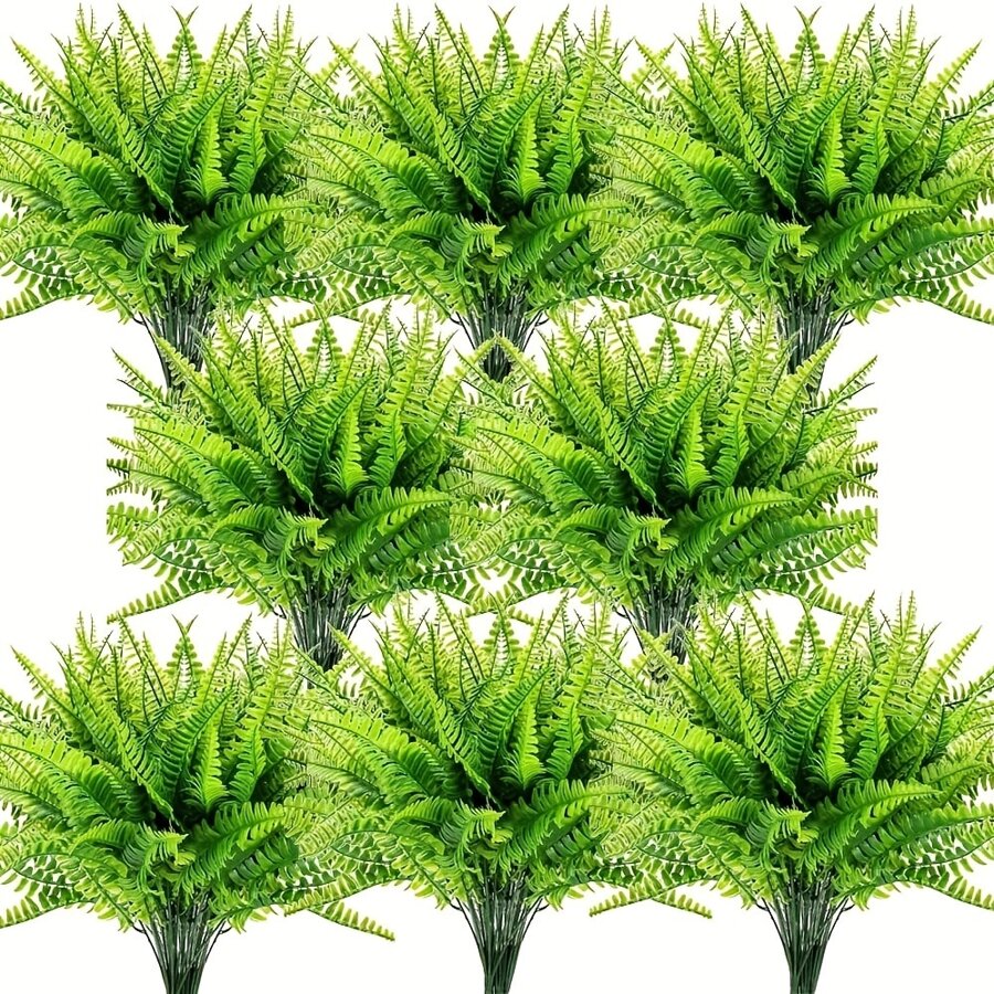 4pcs, Artificial Boston Fern Plants - Add A Touch Of Greenery To Your Home Decor!