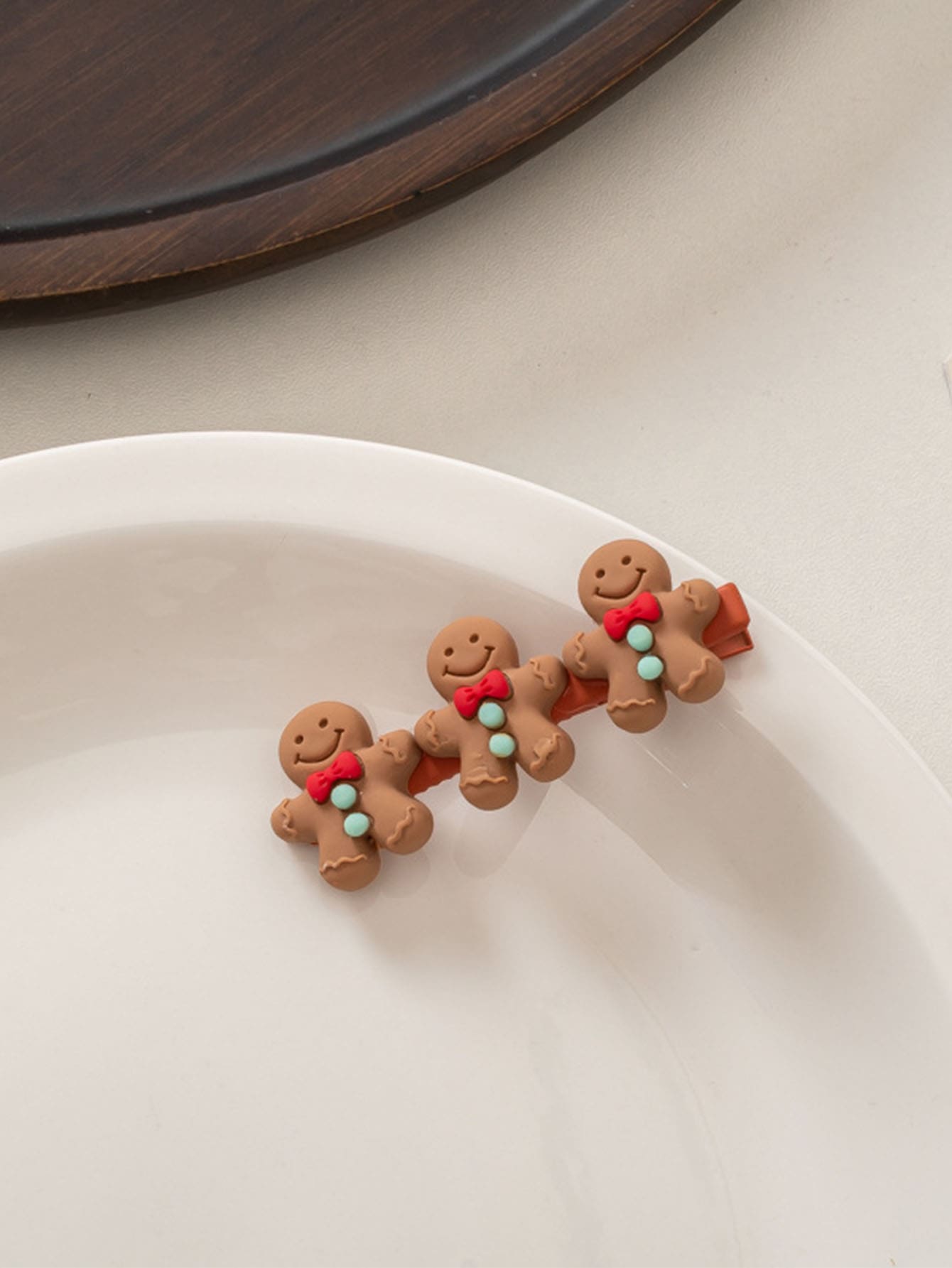 聖誕可愛薑餅人髮夾,韓語日本ins風格樂趣髮夾