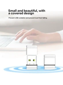COMFAST Dual band 5g drive free USB interface Wireless network interface controller desktop computer wifi receiver notebook external wireless network connector - White - View 3