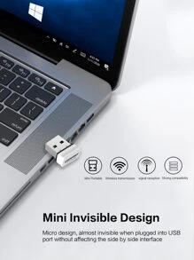 COMFAST Dual band 5g drive free USB interface Wireless network interface controller desktop computer wifi receiver notebook external wireless network connector - White - View 2