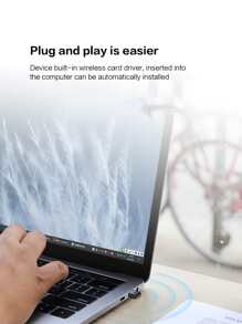 COMFAST Dual-band 5g Wireless Network Adapter Without Driver, Usb Wifi Receiver For Desktop & Laptop, Usb External Wifi Adapter - Black - View 3