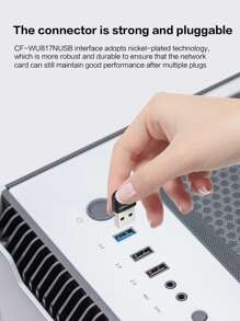 COMFAST Dual-band 5g Wireless Network Adapter Without Driver, Usb Wifi Receiver For Desktop & Laptop, Usb External Wifi Adapter - Black - View 6