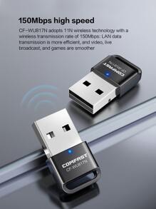 COMFAST Dual-band 5g Wireless Network Adapter Without Driver, Usb Wifi Receiver For Desktop & Laptop, Usb External Wifi Adapter - Black - View 2