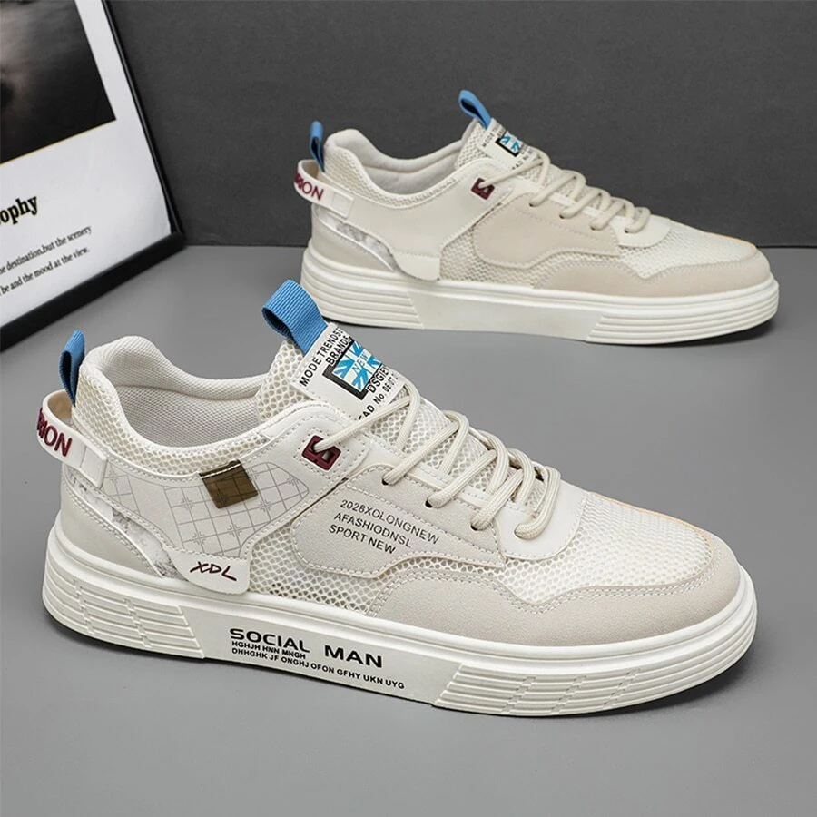 Zapatos Deportivo Casuales De Nueva Estilo Para Hombre - Beis - Ver 1