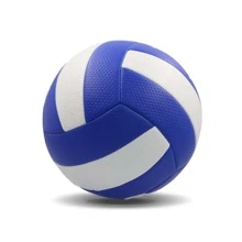 正品粒紋高爾夫藍白色5號排球,學生專用青少年訓練比賽排球,小學生軟硬適宜 - 藍白色 - 查看 2