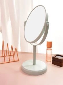 Makeup Mirror,1Pc Plastic Green Desktop Double-Sided Makeup Mirror Cosmetic Mirror Vanity Mirror  For Women - Green - View 3