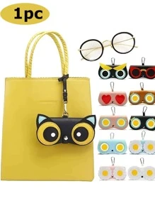 戶外旅行便攜眼鏡收納袋,化妝包眼鏡盒太陽眼鏡盒太陽眼鏡收納盒眼鏡收納盒,針對旅行假日度假戶外旅行配件的眼鏡盒,旅行必備品 - 黑色 - 查看 1