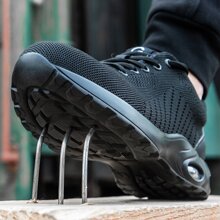 Breathable Steel Toe Cap Anti-Smashing Anti-Piercing Anti-Skid Work Shoes