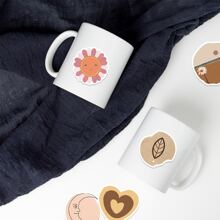 50入組復古美學貼紙,適用於吉他、滑板、水壺、保險槓、頭盔、雪板、筆記型電腦、手機殼、電冰箱門、行李、摩托車、汽車配件、玩具等贈品