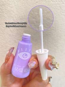 单支假睫毛粘合胶，快干，持久，牢固定型，自然外观，透明，隐形，防水，防汗，易于去除，温和亲肤，无刺激，非常适合初学者睫毛胶，睫毛胶 - 白色 - 查看 4