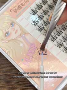 单支假睫毛粘合胶，快干，持久，牢固定型，自然外观，透明，隐形，防水，防汗，易于去除，温和亲肤，无刺激，非常适合初学者睫毛胶，睫毛胶 - 白色 - 查看 5