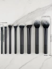 Kit di 8 pennelli per il trucco professionale di alta qualità e luccicanti di colore nero che include pennelli per cipria, fard, contouring, ombretto e illuminante con materiale per un look trucco impeccabile pennello trucco
pennelli trucco
pennelli occhi