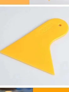 2入組黃色的迷你刮板適用於汽車玻璃著色,去除膠水,手機膜安裝工具 - 黃色 - 查看 6