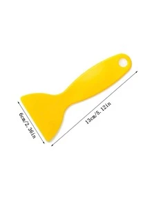 2入組黃色的迷你刮板適用於汽車玻璃著色,去除膠水,手機膜安裝工具 - 黃色 - 查看 9