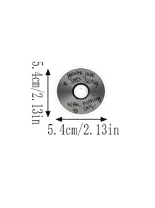 1 gói 63 chiếc Hoạt hình Lung linh Màu bạc Đồ trang trí Hình dán - Nhiều màu - Xem 9