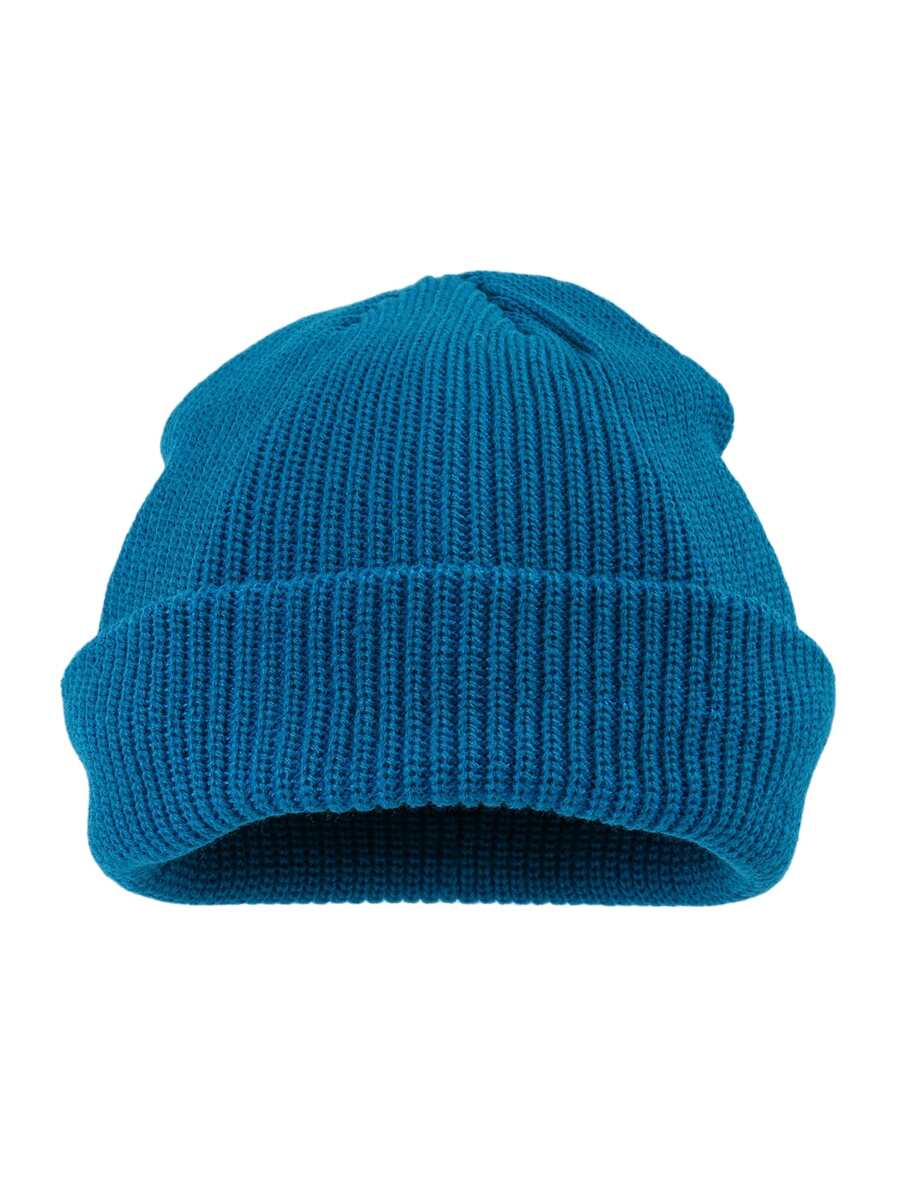 1頂「無邊帽」男式針織毛帽,雙層保暖設計圓形無邊帽 - 霧霾藍 - 查看 1