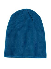 1頂「無邊帽」男式針織毛帽,雙層保暖設計圓形無邊帽 - 霧霾藍 - 查看 2