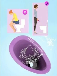 Urinoir féminin portable, entonnoir d'urine multifonctionnel pour femme pour un usage en voyage et à l'extérieur, équipement de camping