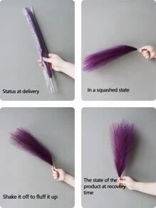 1 cây sậy nhân tạo rắn - Màu tím  Violet - Xem 2