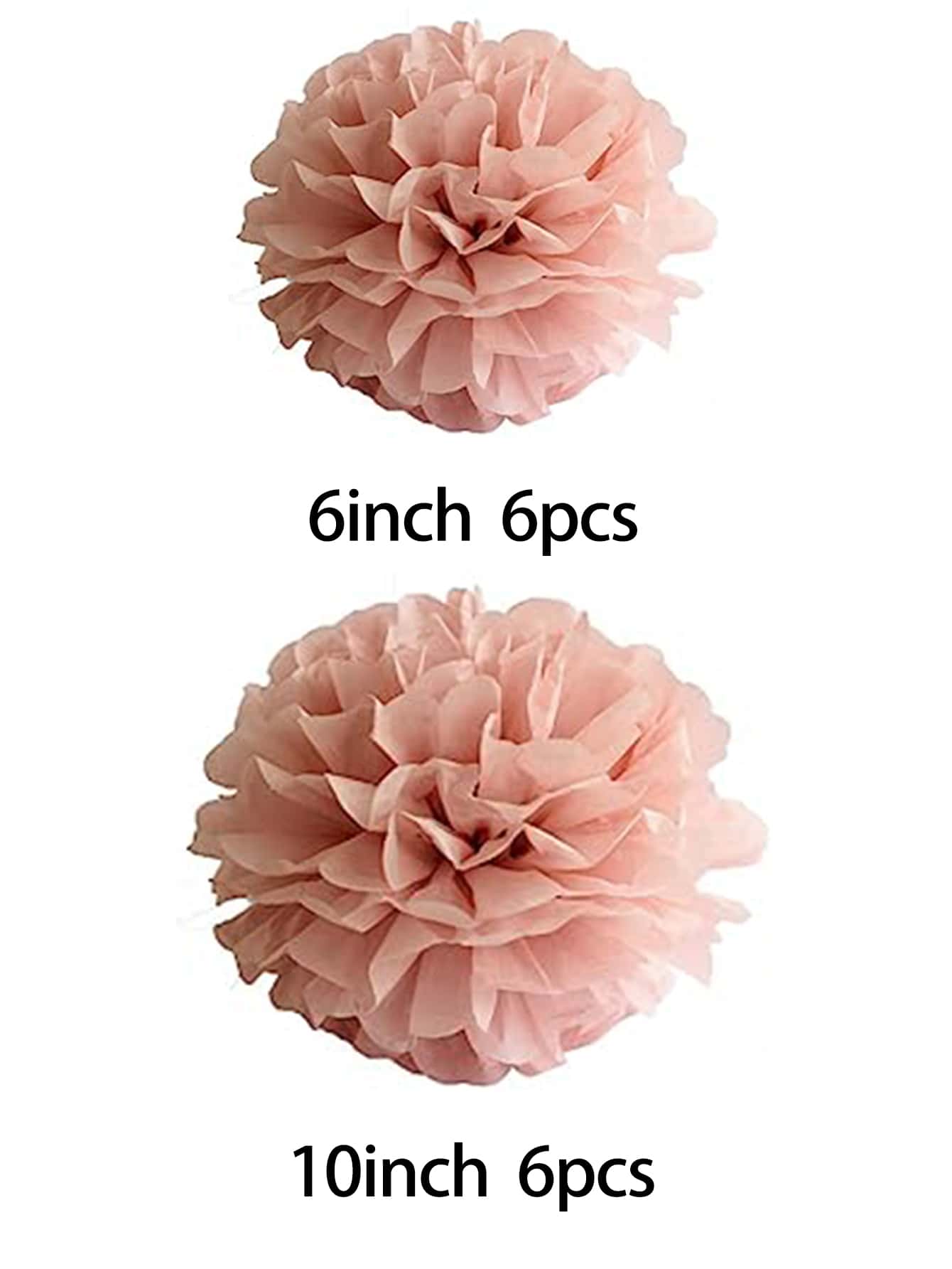 Lot De 12 Set Pompons Papier De Soie, Boule De Fleur En Papier, Pompon