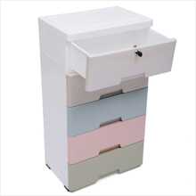 5 Drawers Drawer Tower Dresser Clothes Storage Racks Bedroom Plastic Halloween Decorations Halloween Costumes Autumn Decor Festival Decor - Multicolor - View 6