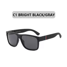 Classic Square Fashion Glasses For Men, Suitable For Driving, Camping, Hiking, Fishing Beach Accessories Glasses Shades Looks Street Style And Suit For Sweater Jacket Sweatshirt Hoodie Leather Pants And Cargo Pants Vacation Accessories For Summer Beach Vacation,Outdoor,Travel - Black - View 2