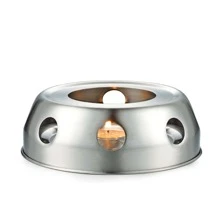 Stainless Steel Tea Heater, Candle Heating Tea Warmer, Glass Kettle Base For Home, Hotel, Tea Stove Back To School