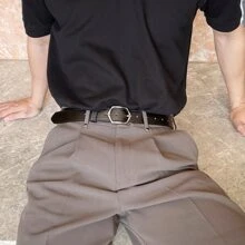 1件男士复古简约百搭四边形扣腰带，适合夏季、校园休闲、商务场合，可作为男友、丈夫、父亲等男士礼物，日常穿着，时尚百搭，适合青少年、户外、度假、运动、旅行、街头、波西米亚风、复古秋季、万圣节等秋冬季配饰，也适合青少年、青年、男士，休闲、户外、运动、度假、毕业礼物、生日礼物、日常穿着。 - 黑色 - 查看 4