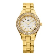 BRES Relojes Quartz de Mujer Casual Glamour - Dorado - Ver 3