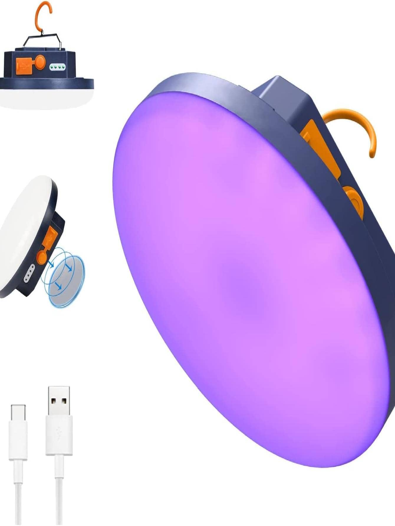 Flashlight Camping Light, 10000mAh Rechargeable, 3000 Lumens