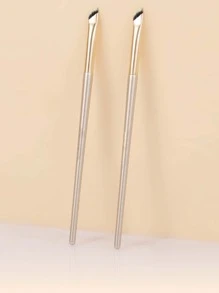 眼线刷，升级款镰刀形眼线刷，斜角眼线刷，眉毛遮瑕刷，1支装，眉刷，眼影刷，螺旋刷，螺旋刷 - 金色 - 查看 5